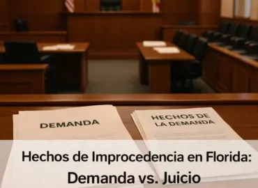 Demanda vs. Hechos del Litigio: Qué Realmente Importa en las Alegaciones en Florida
