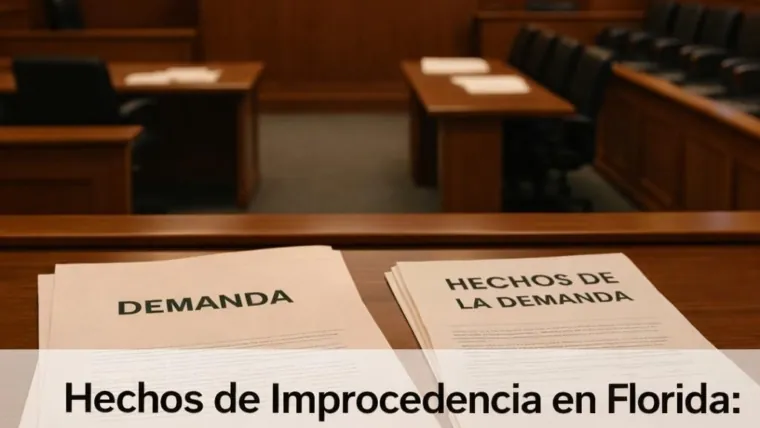 Demanda vs. Hechos del Litigio: Qué Realmente Importa en las Alegaciones en Florida
