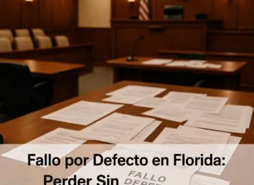 Juicio por Defecto en Florida: Cómo Puede Perder Sin Defenderse