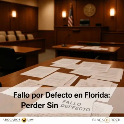 Juicio por Defecto en Florida: Cómo Puede Perder Sin Defenderse