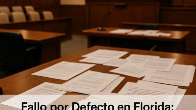 Juicio por Defecto en Florida: Cómo Puede Perder Sin Defenderse