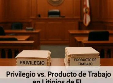 Privilegio Abogado-Cliente vs. Producto de Trabajo: No Son Lo Mismo