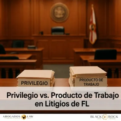 Privilegio Abogado-Cliente vs. Producto de Trabajo: No Son Lo Mismo