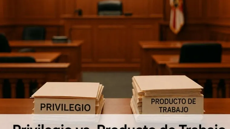 Privilegio Abogado-Cliente vs. Producto de Trabajo: No Son Lo Mismo