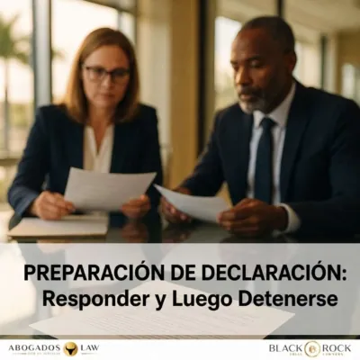 Preparación de Deposición: La Regla—Responda y Deténgase
