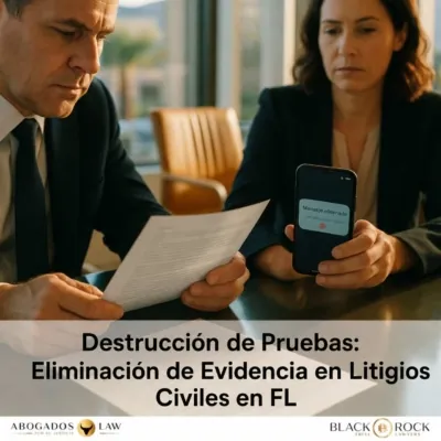 Spoliation en Florida: Cómo Borrar Pruebas Puede Perjudicarle