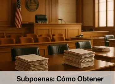 Subpoenas: Cómo Obtener Registros de Bancos, Proveedores y Terceros