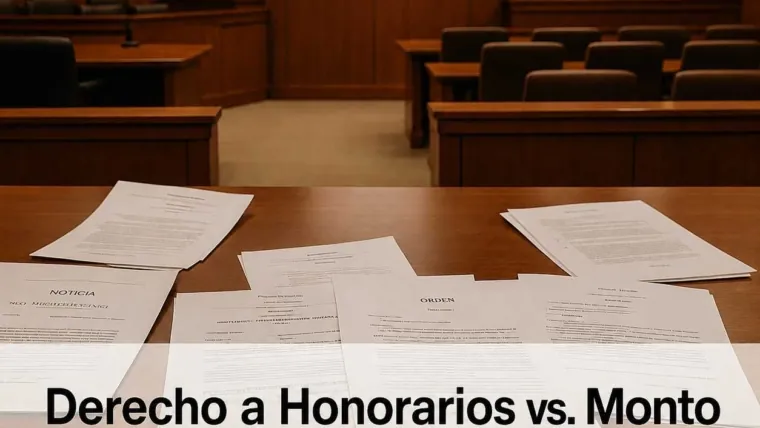 Derecho a Honorarios vs. Monto: La Pelea de Dos Pasos Tras Ganar