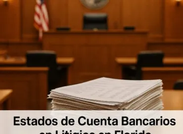Registros Financieros en Litigios: Cuando sus Estados Bancarios Son Juego Limpio