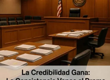 La Credibilidad Gana: Por Qué la Consistencia Supera al Drama en el Tribunal