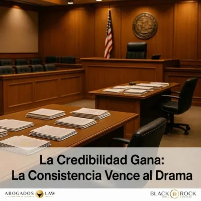 La Credibilidad Gana: Por Qué la Consistencia Supera al Drama en el Tribunal