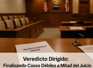 Veredicto Dirigido: La Moción a Mitad de Juicio que Termina Casos Débiles