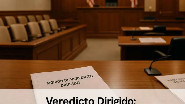 Veredicto Dirigido: La Moción a Mitad de Juicio que Termina Casos Débiles
