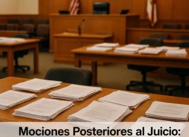 Mociones Post-Juicio: Cómo se Reducen o Revierten los Veredictos