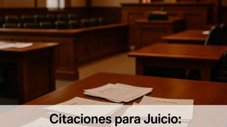 Citaciones Judiciales: Logrando la Presencia de Testigos en el Juicio