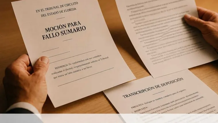 ¿Qué Evidencia Cuenta en el Juicio Sumario? (Pista: No Solo Argumentos)