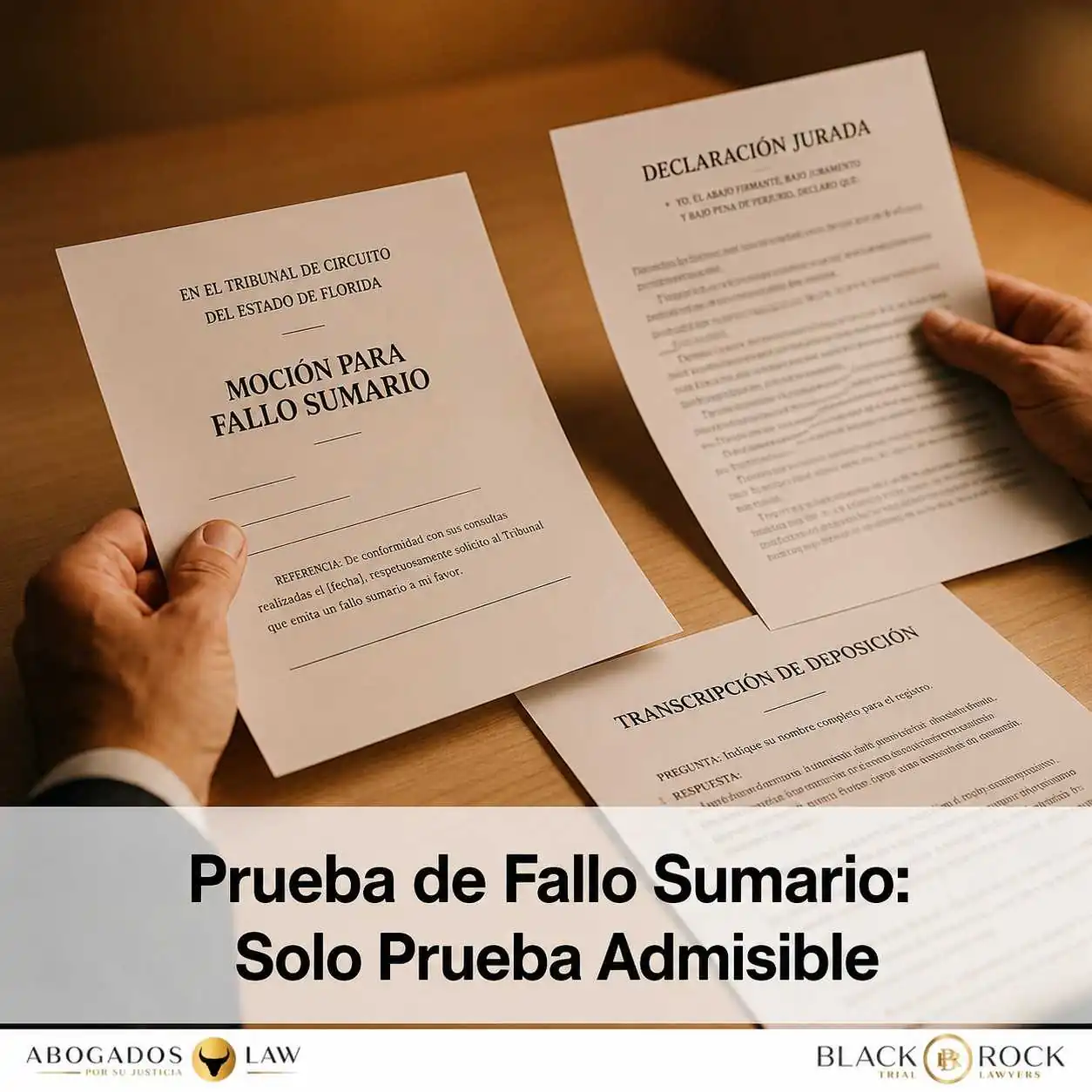 ¿Qué Evidencia Cuenta en el Juicio Sumario? (Pista: No Solo Argumentos)