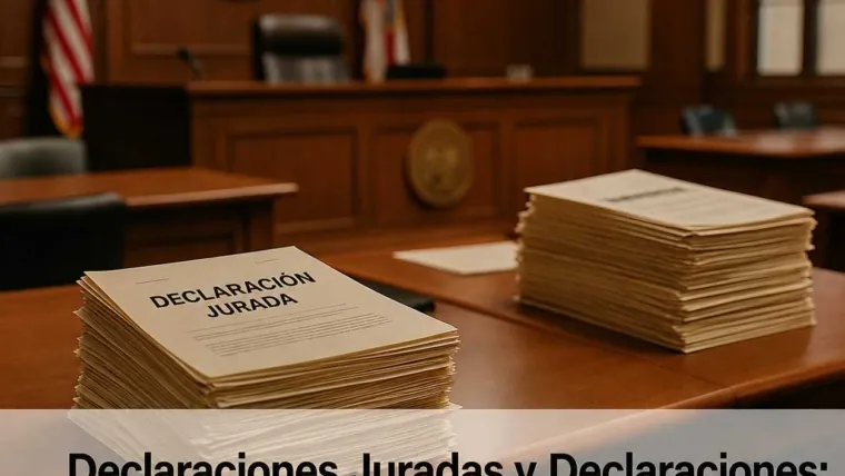 Declaraciones Juradas y Afirmaciones: El Testimonio Escrito Que Puede Ganar Su Caso