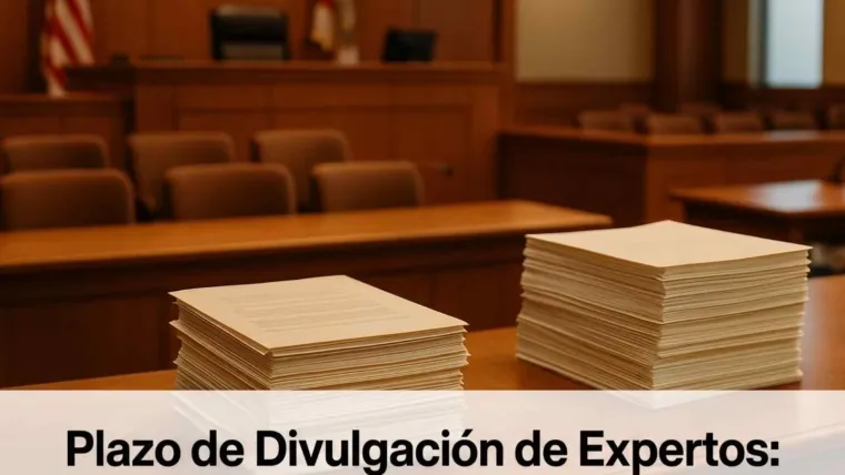Divulgación de Peritos: El Plazo que Puede Excluir a su Testigo