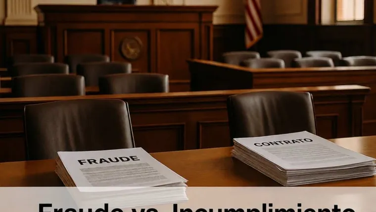 Fraude vs. Incumplimiento de Contrato: Por Qué No Puede Simplemente ‘Agregar Fraude’