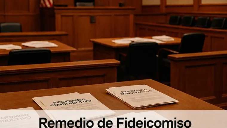 Fideicomiso Constructivo: El Remedio para ‘Ese Dinero Realmente es Mío’