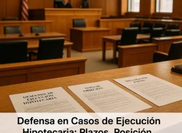 Conceptos de Defensa Hipotecaria: Plazos, Legitimación y Documentos
